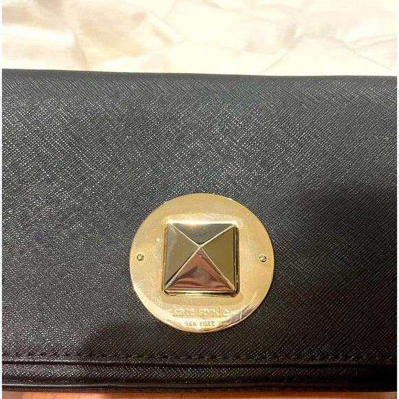 Kate Spade black clutch - Picture 3 of 5